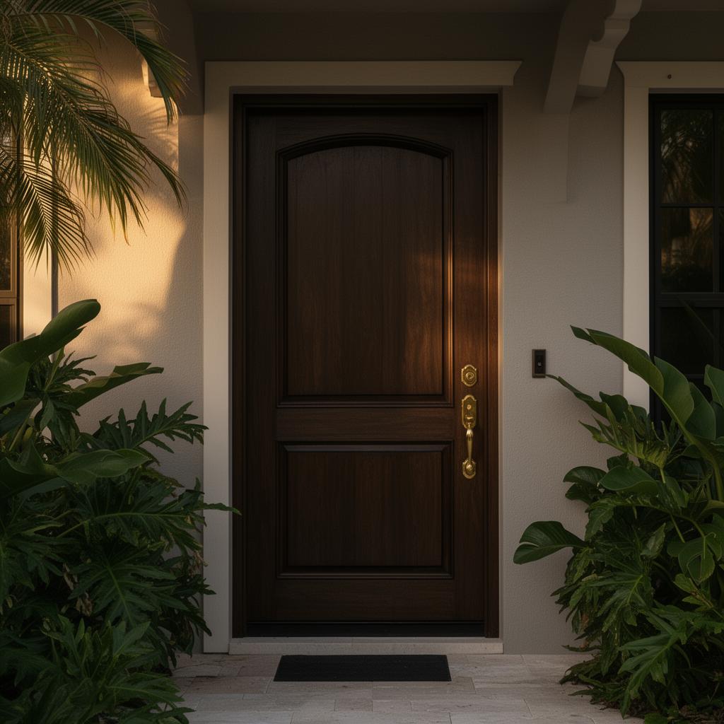 Elegant Florida home front door